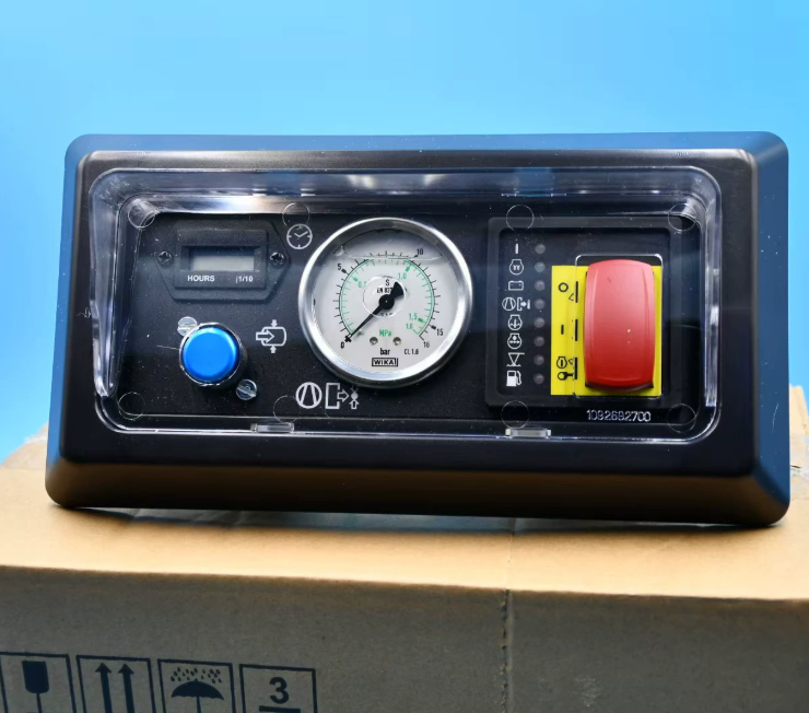 Genuine Controller Panel for Atlas Copco Air Compressor XAS186 1604047185, front view, white background