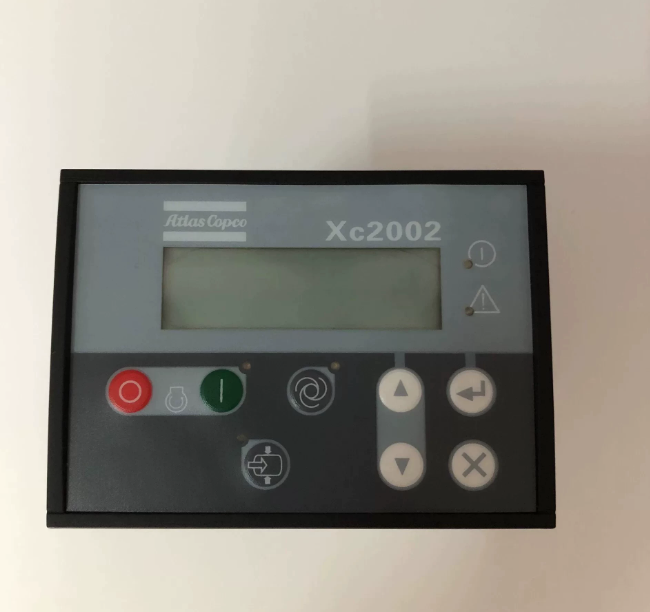 Genuine XC2002 Control Panel for Atlas Copco Portable Air Compressor 1604942201, front view, white background