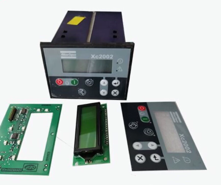 Atlas Copco 1604942201 XC2002 Control Panel for Atlas Copco Portable Air Compressor, close-up view