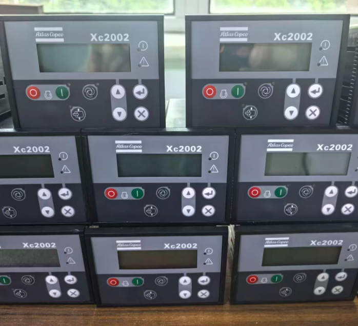 Genuine XC2002 Control Panel for Atlas Copco Portable Air Compressor XAS/XAXS 1604942203, front view, white background