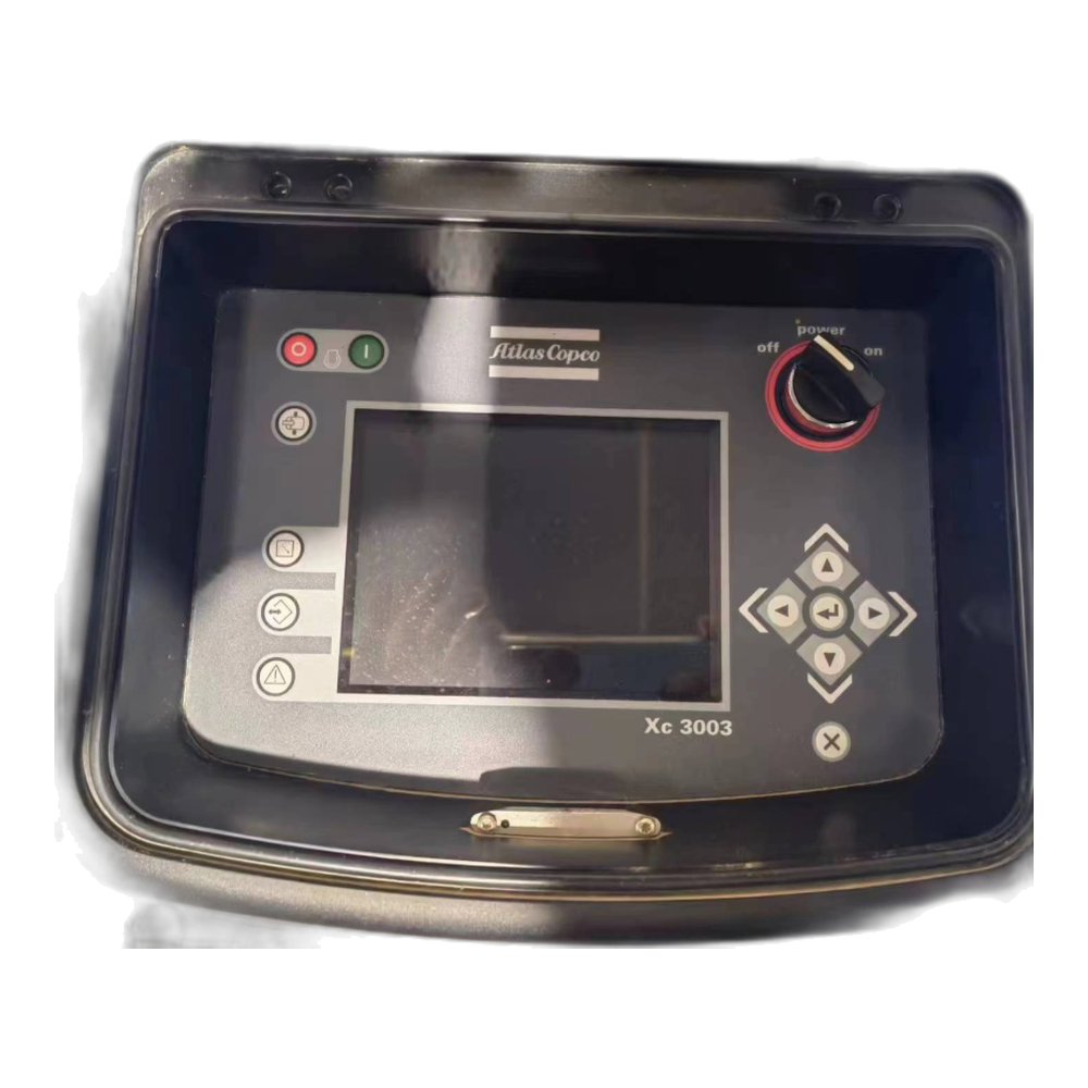 Genuine XC4004 Controller Panel for Atlas Copco Air Compressor 1638313502, front view, white background