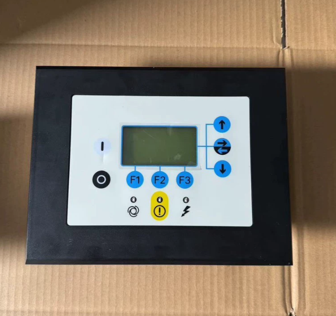 Genuine Elektronikon Controller Panel for Atlas Copco Air Compressor GA22/GA55/GA75 1900071012, front view, white background