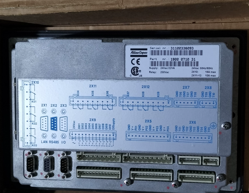 Atlas Copco 1900071031 Controller Panel for Atlas Copco Elektronikon Compressor - brand new, in stock
