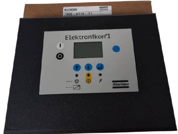Genuine Control Panel for Atlas Copco Air Compressor GA37+ 1900071102, front view, white background