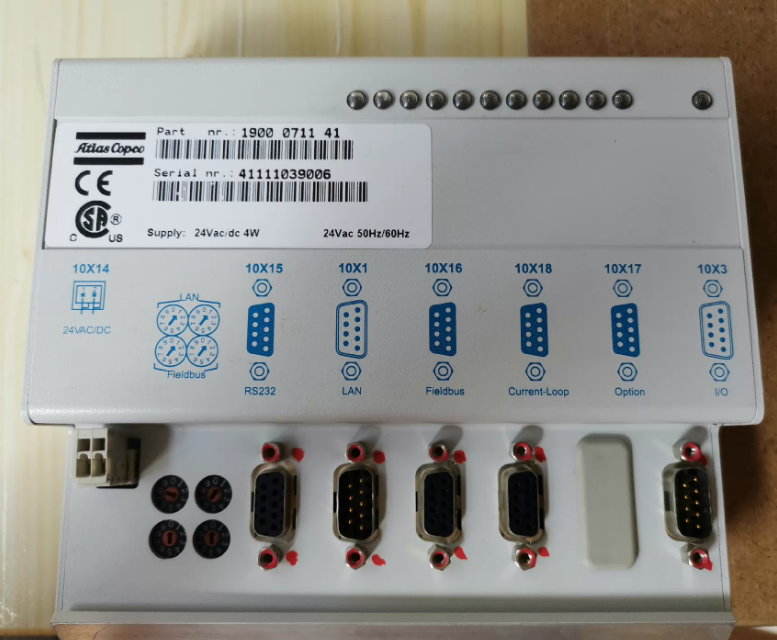 Atlas Copco P1900071141 Communication Module for Atlas Copco Elektronikon Compressor, detail view