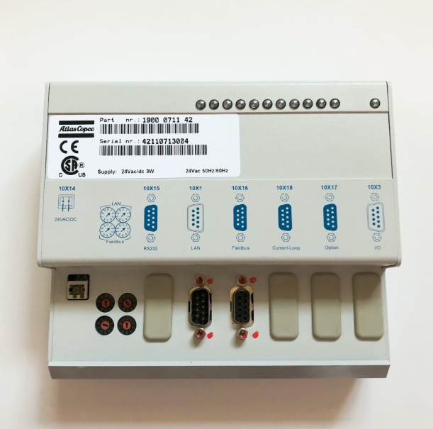 Genuine Communication Module for Atlas Copco Elektronikon Compressor 1900071142, front view, white background