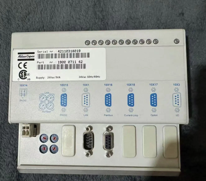 Atlas Copco P1900071142 Communication Module for Atlas Copco Elektronikon Compressor, detail view