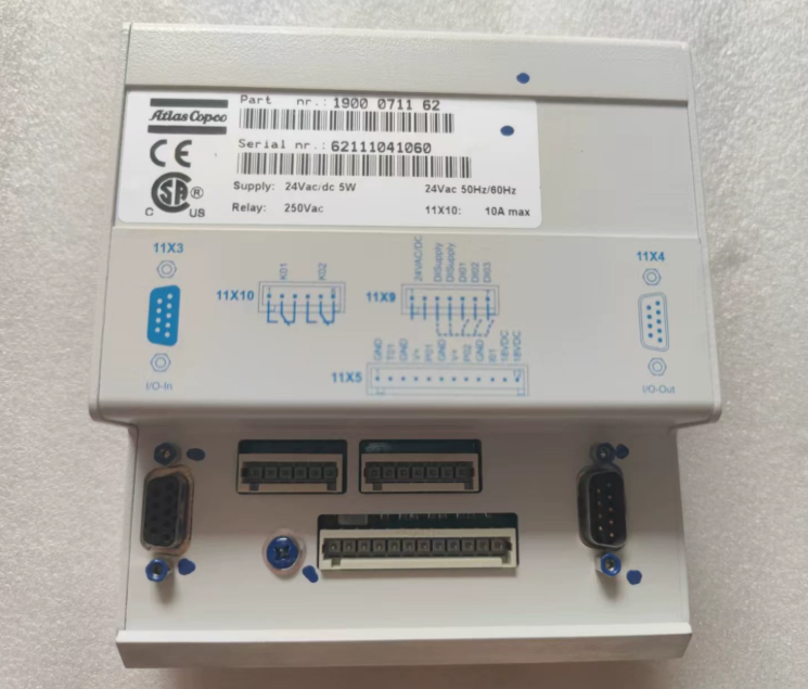 Genuine Controller Module for Atlas Copco Elektronikon Compressor 1900071162, front view, white background