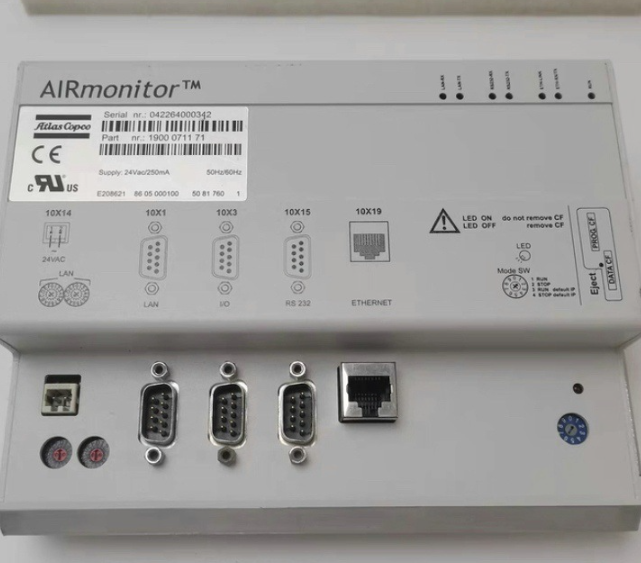 Genuine Communication Module for Atlas Copco Elektronikon Compressor 1900071171, front view, white background