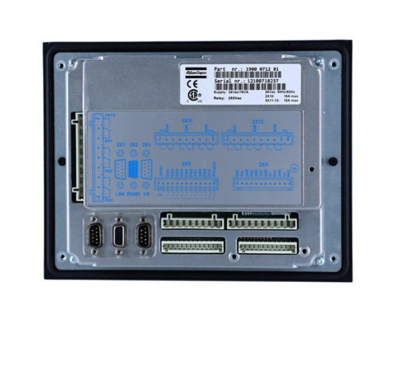 Atlas Copco 1900071241 Controller Panel for Atlas Copco Elektronikon Compressor, close-up view