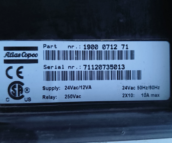 Atlas Copco 1900071271 Elektronikon Controller Panel for Atlas Copco Air Compressor GA18 - brand new, in stock