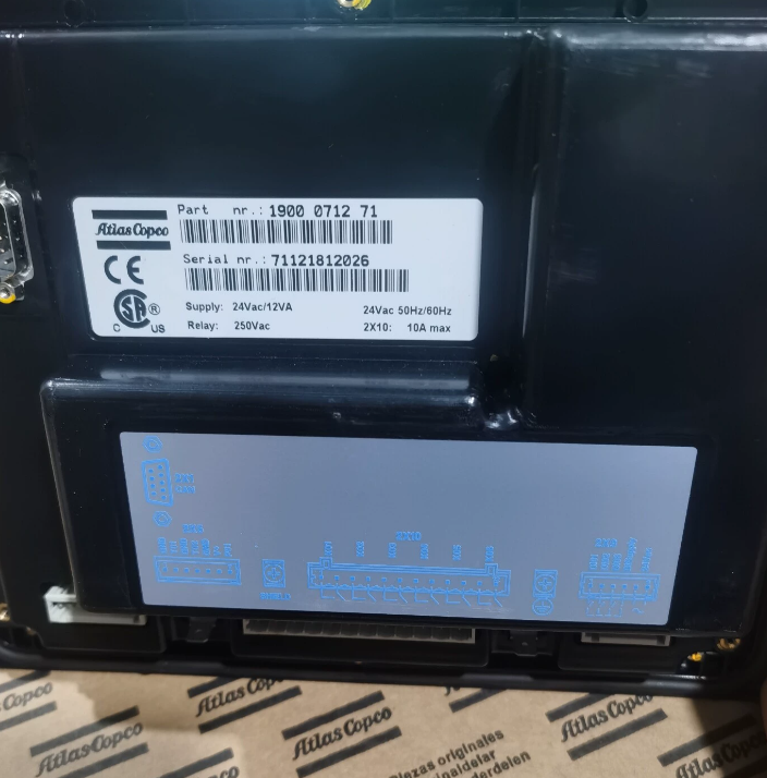 Genuine Controller Panel for Atlas Copco Elektronikon Compressor 1900071282, front view, white background