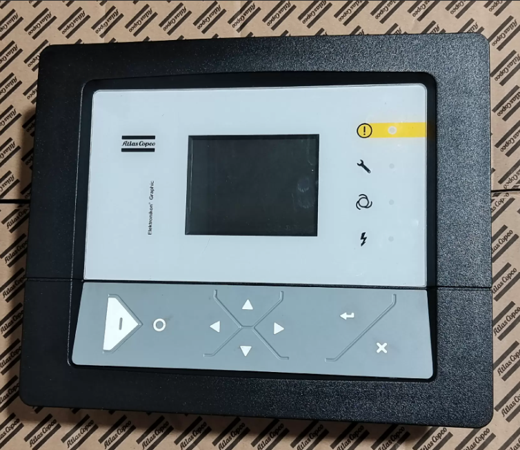 Genuine Elektronikon Mk5 Graphic Controller for Atlas Copco Air Compressor 1900520016, front view, white background