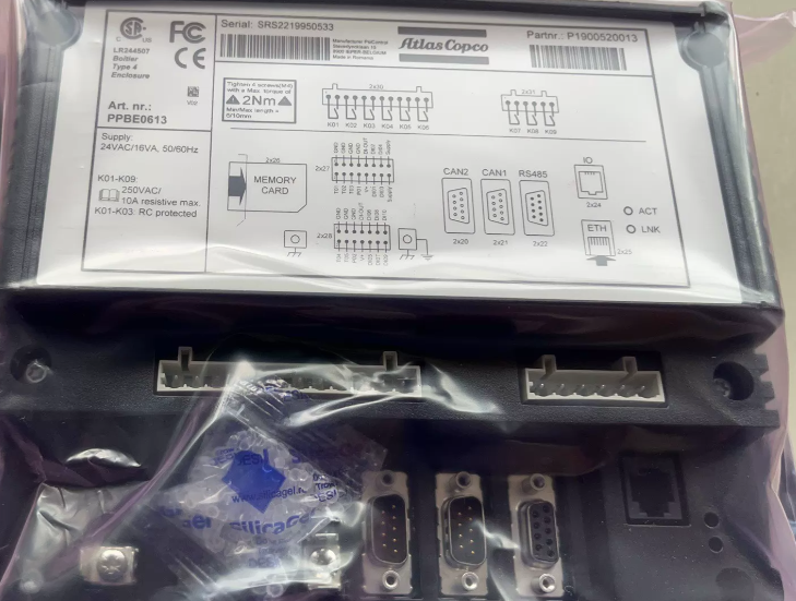 Atlas Copco P1900520017 Elektronikon Mk5 Graphic Controller for Atlas Copco Air Compressor, detail view