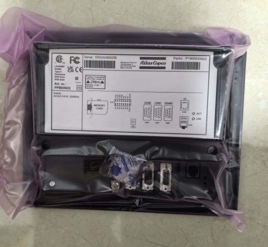Atlas Copco P1900520032 Elektronikon Mk5 I/O2 Expansion Module for Atlas Copco Air Compressor, detail view