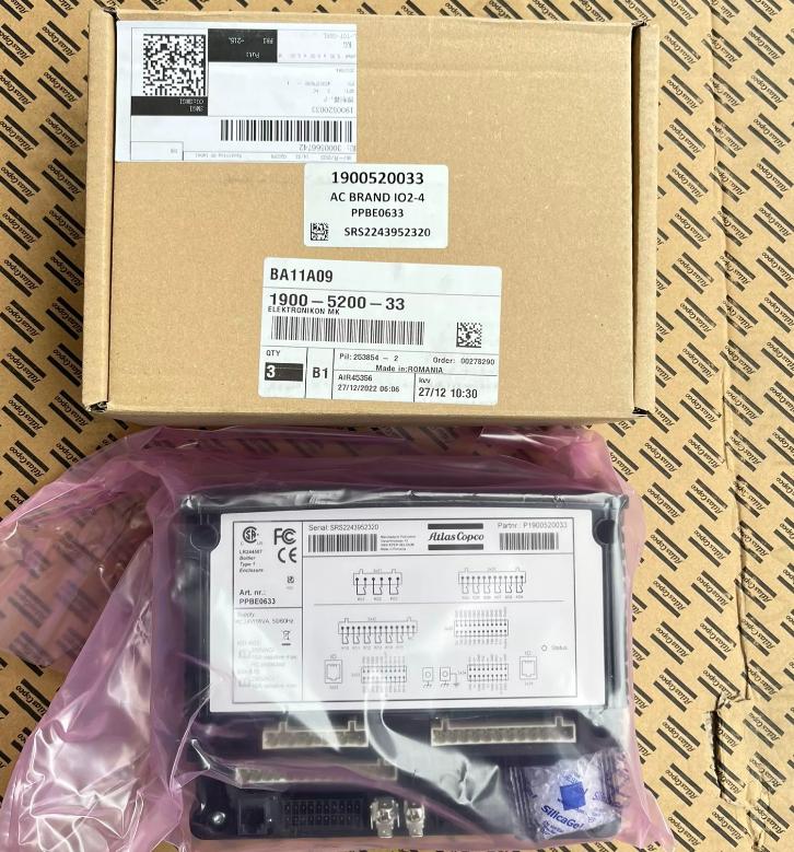 Atlas Copco 1900520033 Elektronikon Mk5 I/O2 Expansion Module for Atlas Copco Air Compressor GA200 - brand new, in stock