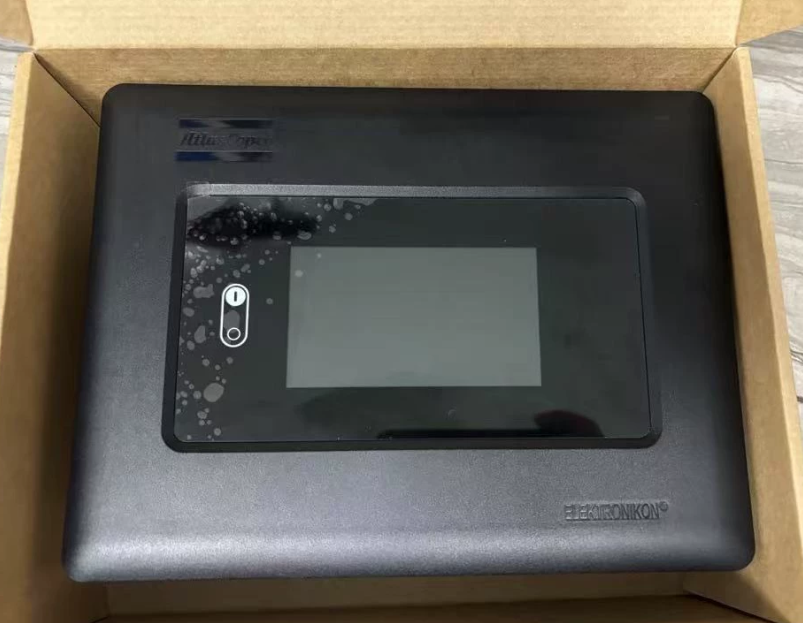 Genuine Elektronikon Mk5S Touch Controller Panel for Atlas Copco Air Compressor 1900520400, front view, white background