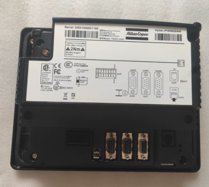 Atlas Copco P1900520440 Elektronikon Mk5S Touch Controller Panel for Atlas Copco Air Compressor GA132, detail view