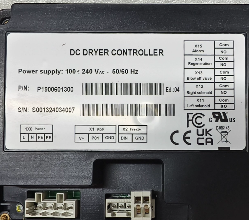 Atlas Copco P1900601300 Controller Panel for Atlas Copco CD25-260 Desiccant Air Dryer, detail view